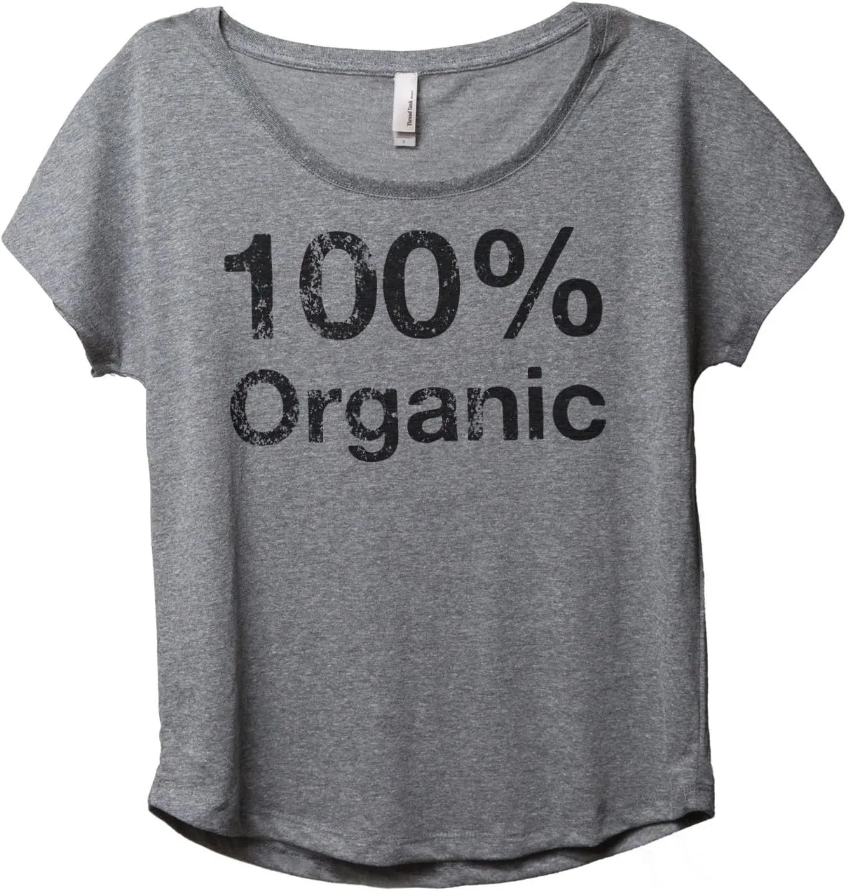 100% Organic Women's Fashion Slouchy Dolman T-Shirt Tee