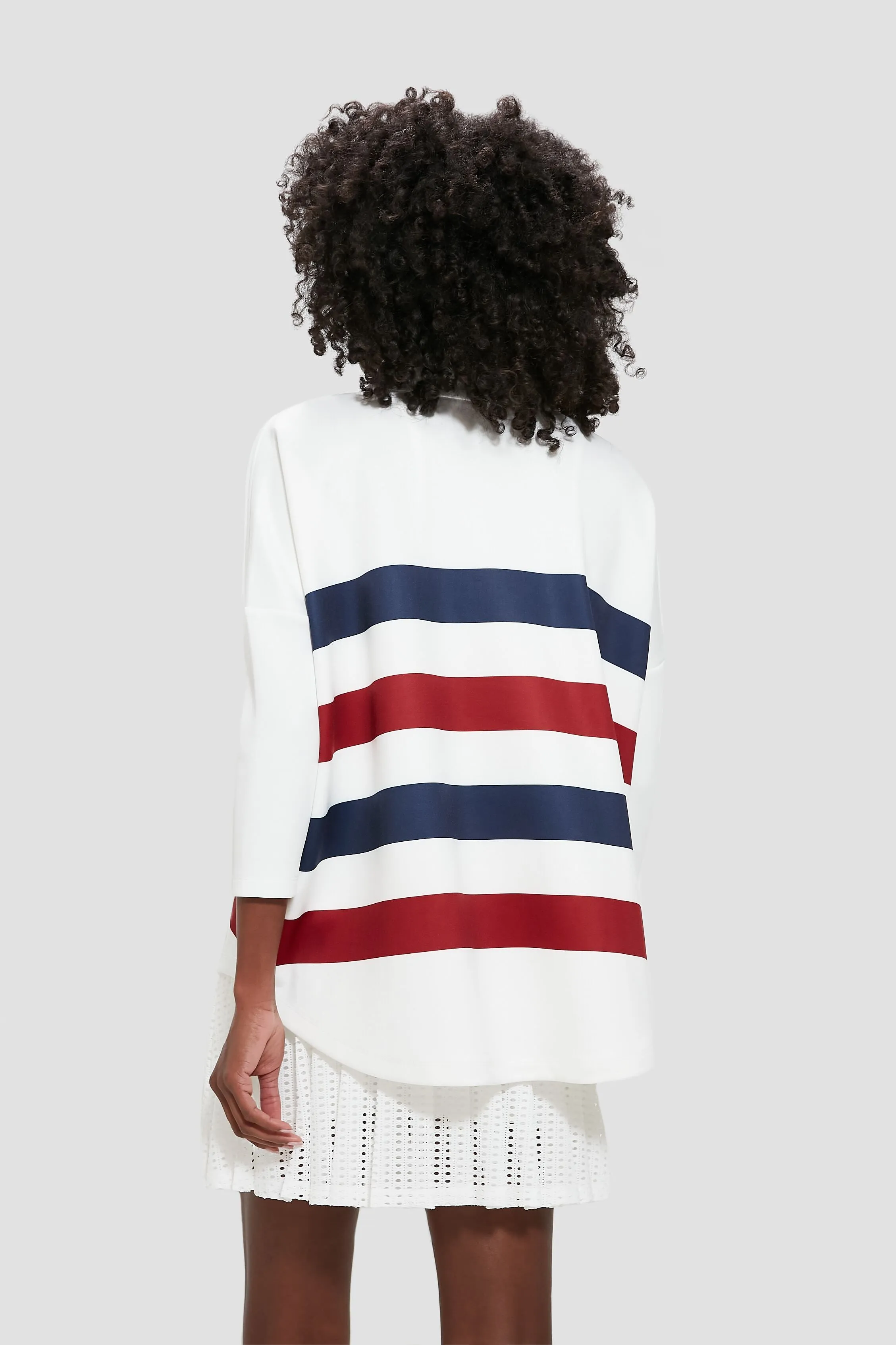 Americana Stripe Martina Quarter Zip