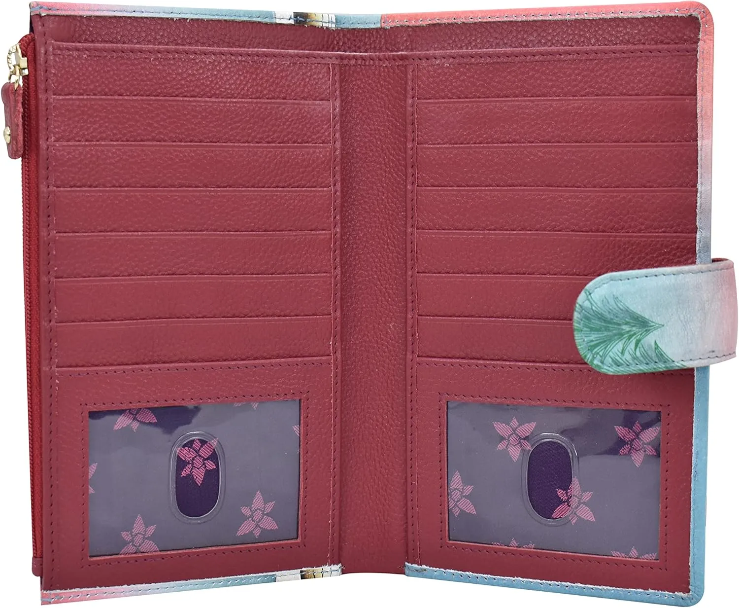 Anuschka Women's, Handpainted Leather Large Smart Phone Case & Wallet