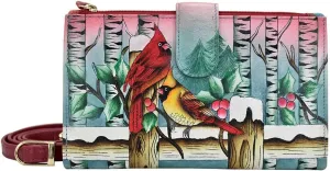 Anuschka Women's, Handpainted Leather Large Smart Phone Case & Wallet