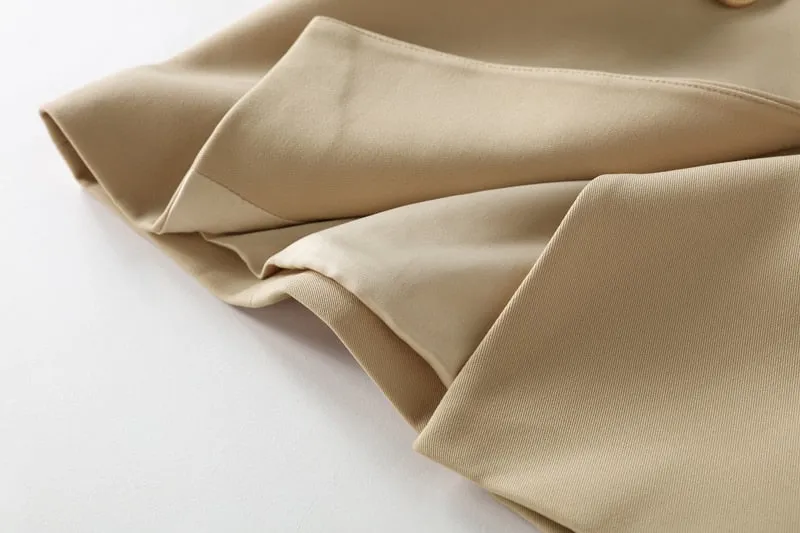 Blazer - Dames - Beige, Stijlvolle en Comfortabele Pasvorm van Hoogwaardig Materiaal