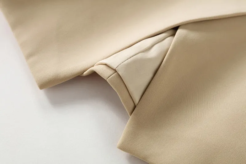 Blazer - Dames - Beige, Stijlvolle en Comfortabele Pasvorm van Hoogwaardig Materiaal