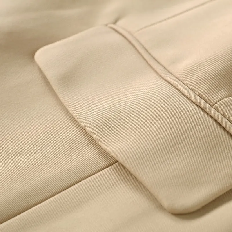 Blazer - Dames - Beige, Stijlvolle en Comfortabele Pasvorm van Hoogwaardig Materiaal