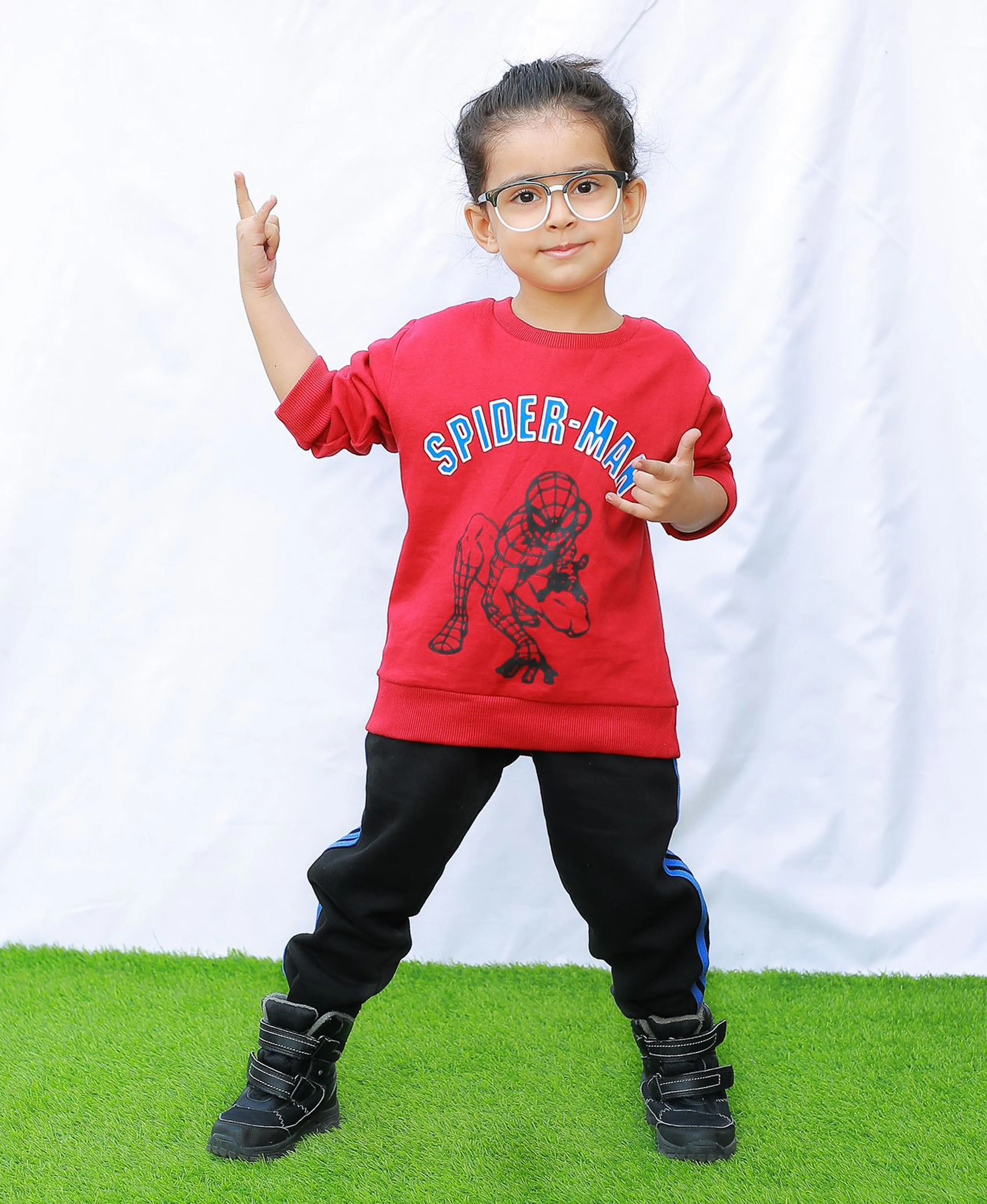 Boys Spider Man Sweatshirt (Red)