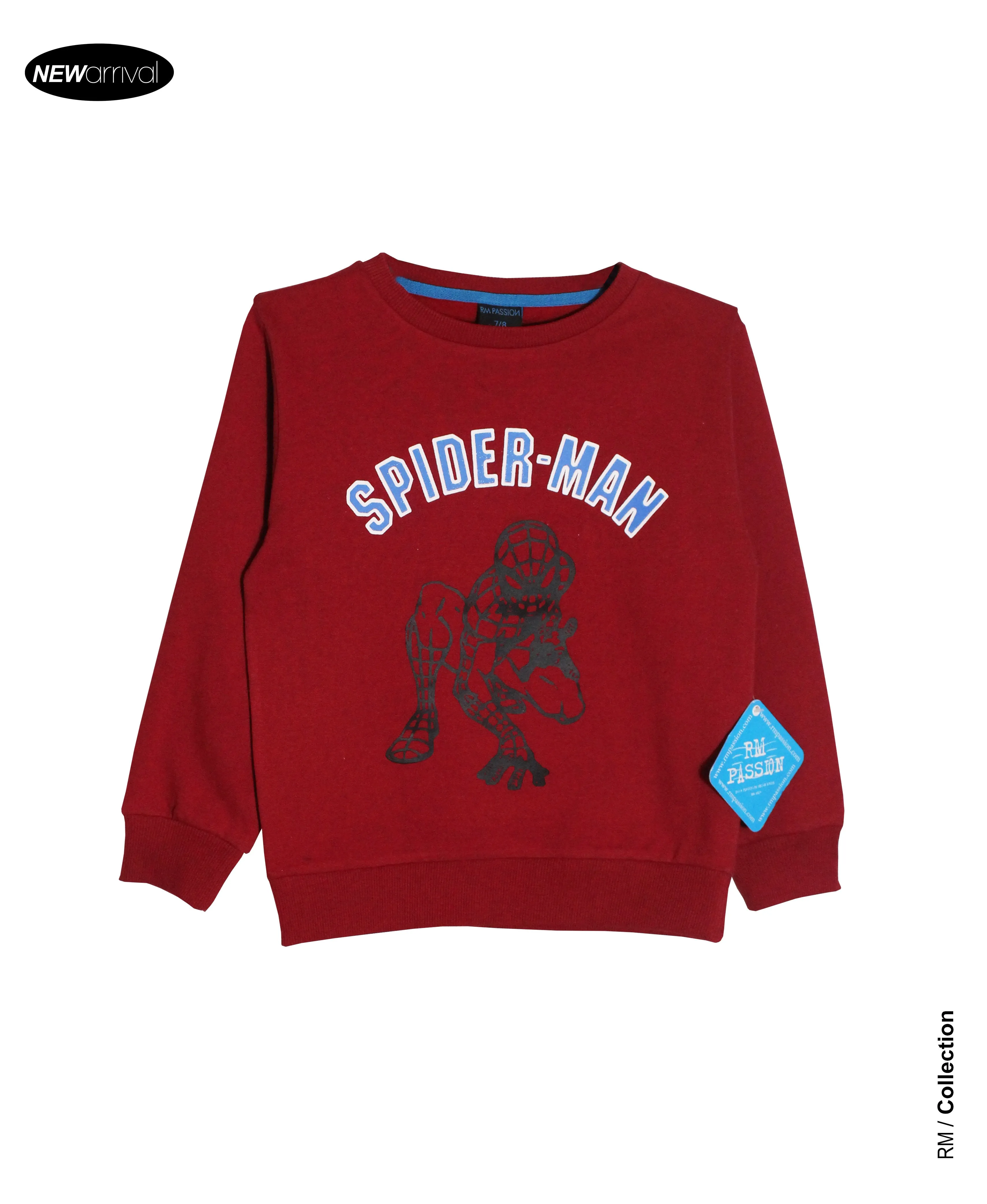 Boys Spider Man Sweatshirt (Red)