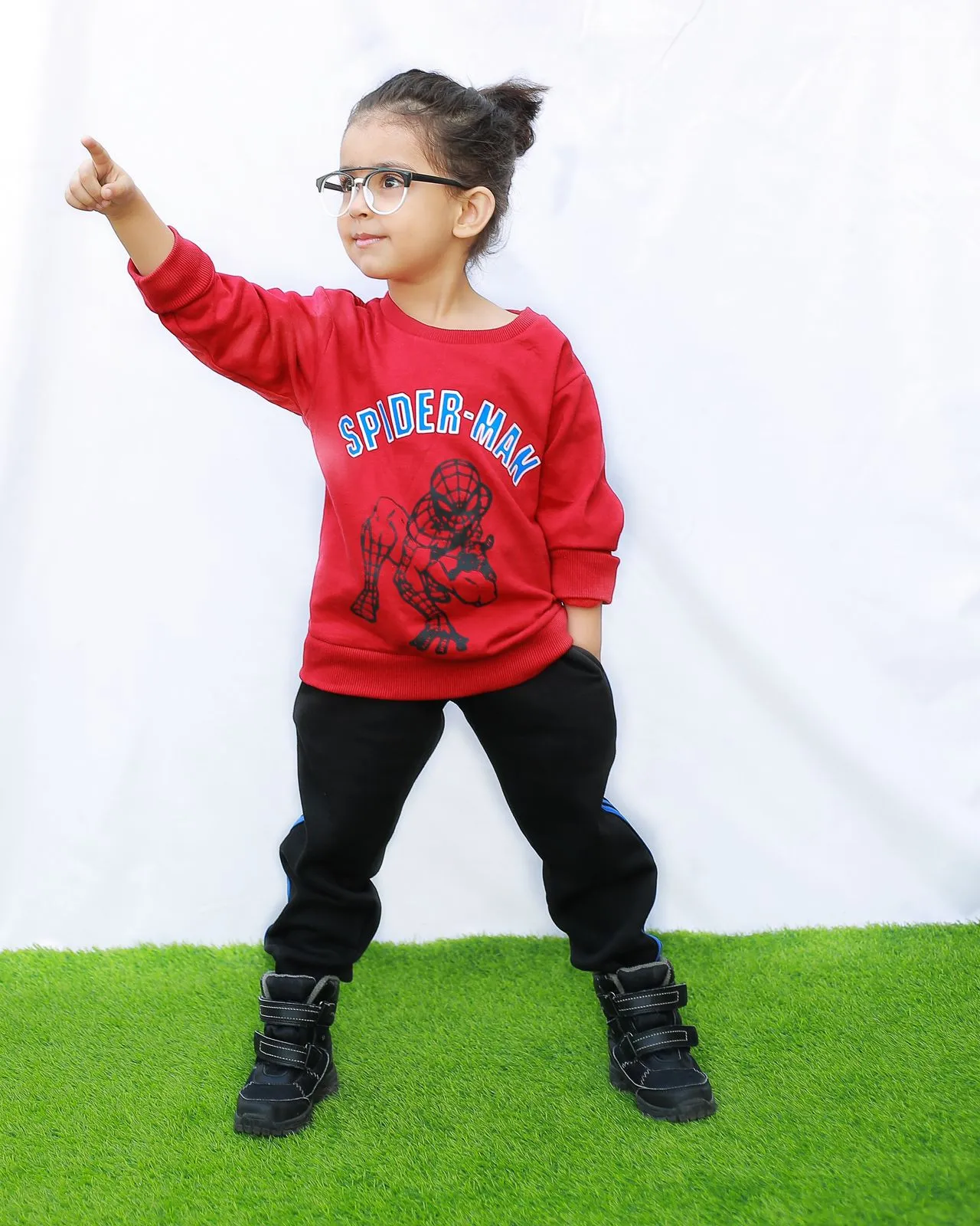 Boys Spider Man Sweatshirt (Red)