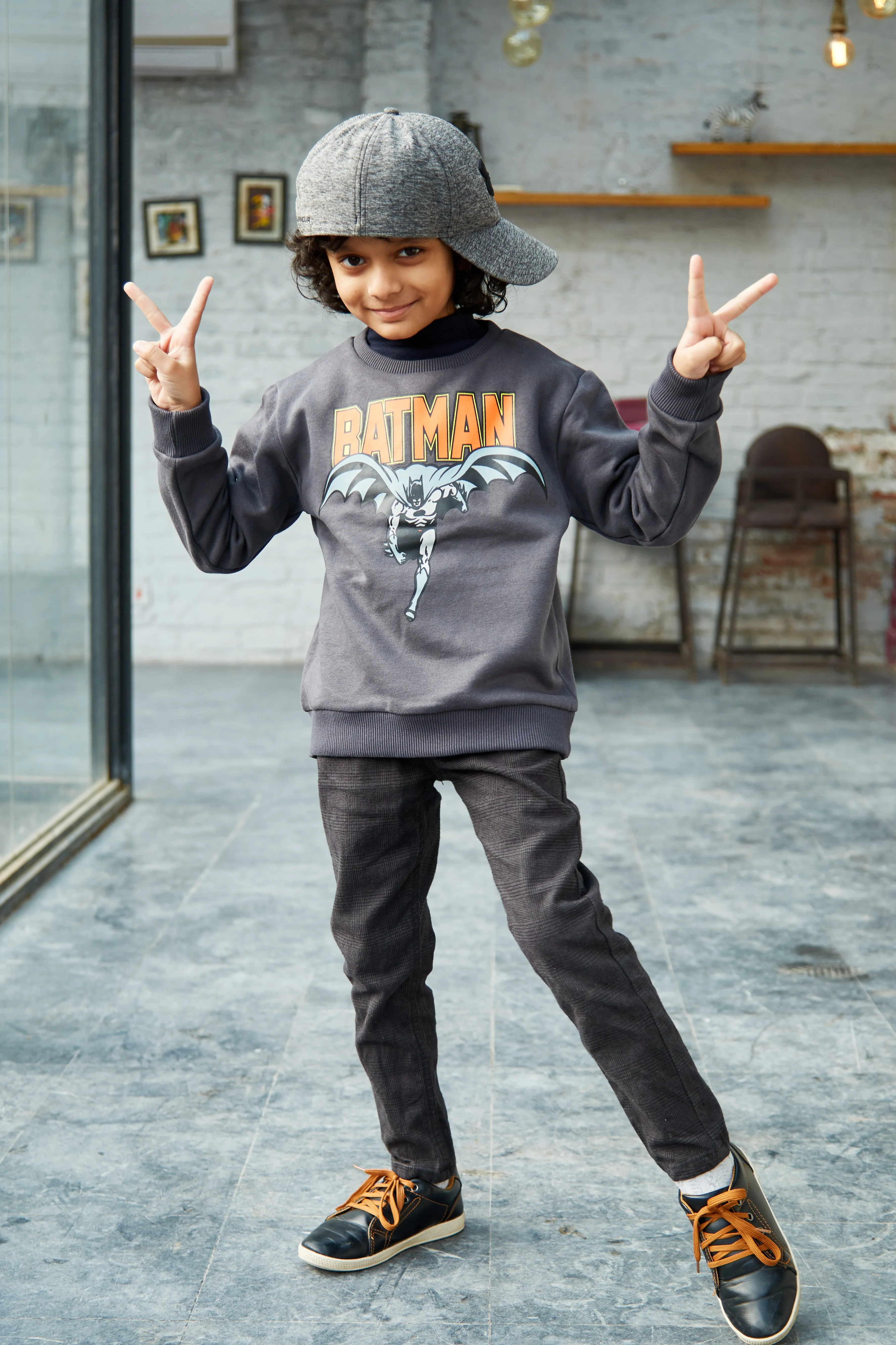 Boys Sweatshirt Batman (Charcoal)