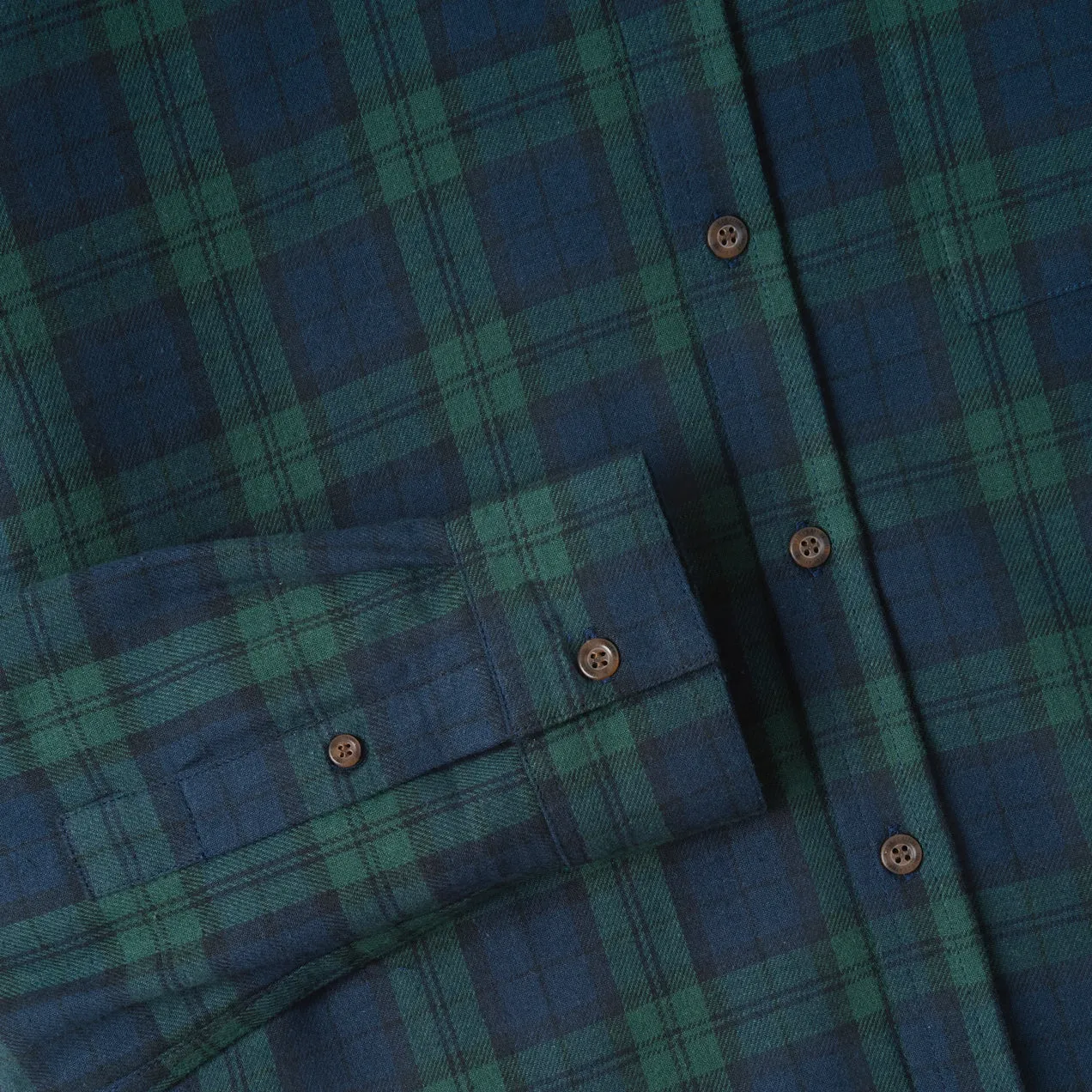 College Days Long Sleeve Plaid Shirt - Green Blue