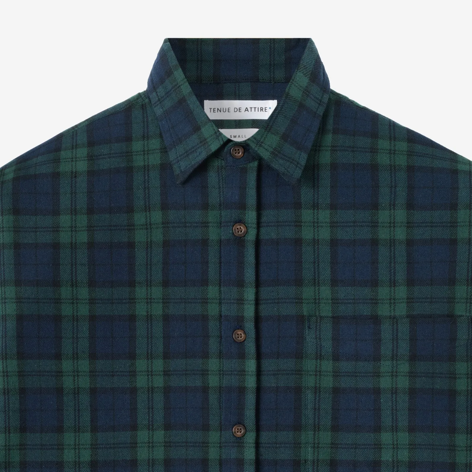 College Days Long Sleeve Plaid Shirt - Green Blue