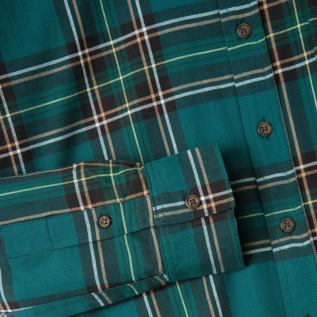 College Days Long Sleeve Plaid Shirt - Green