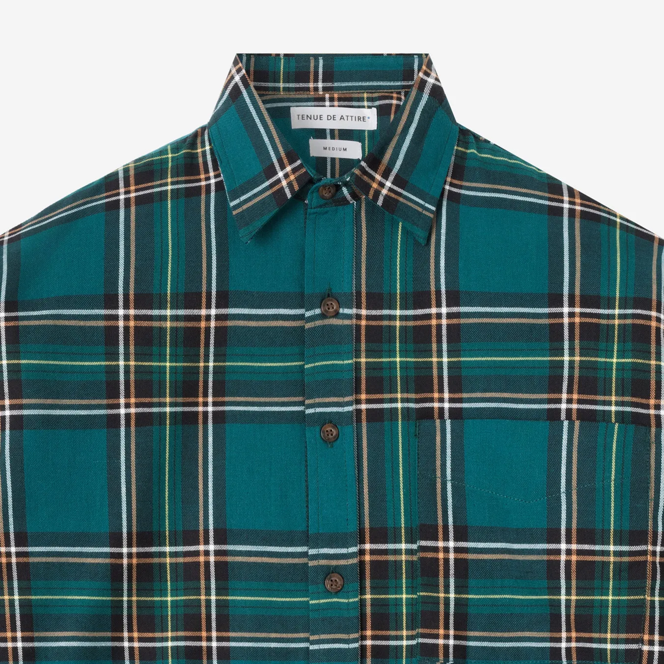College Days Long Sleeve Plaid Shirt - Green