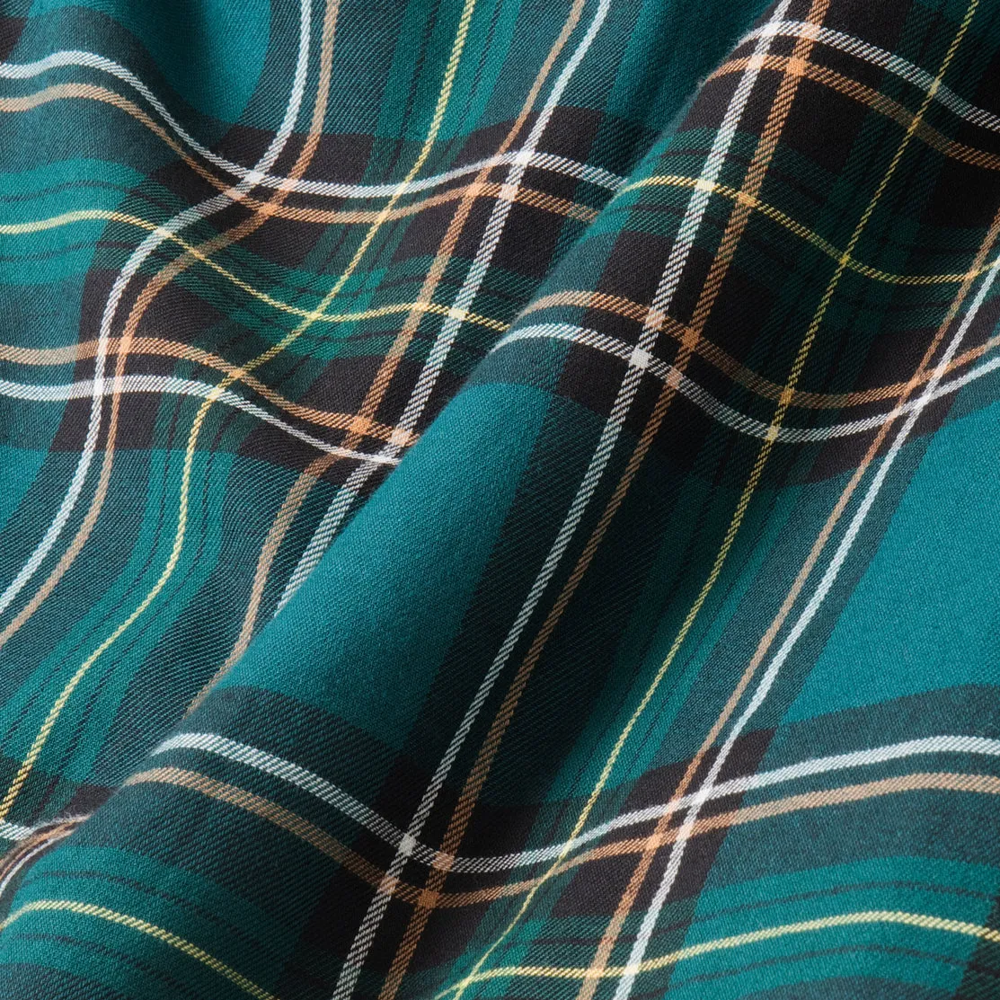 College Days Long Sleeve Plaid Shirt - Green