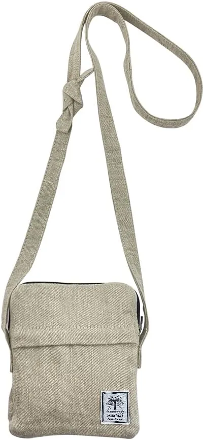 Crossbody Satchel Handmade from Woven Hemp - Hemp Jeans