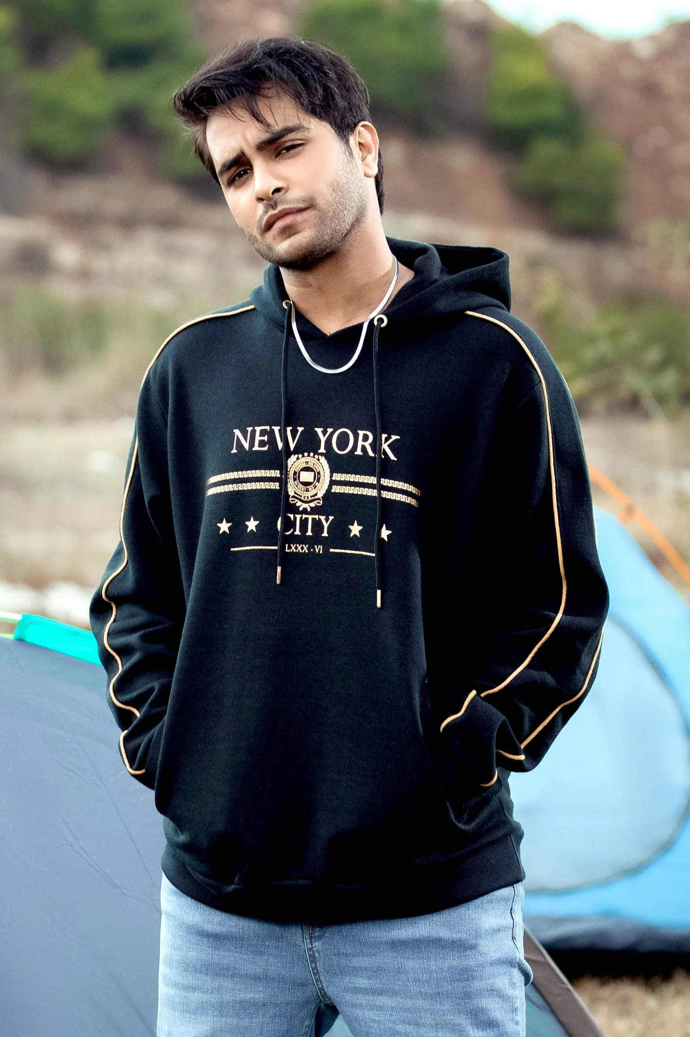 Diner's Men's Hoodie SKU: FA928-BLACK