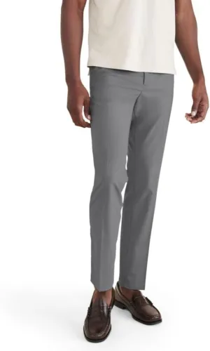 DOCKERS Mens Signature Go Slim Fit Khaki Smart 360 Tech Pants