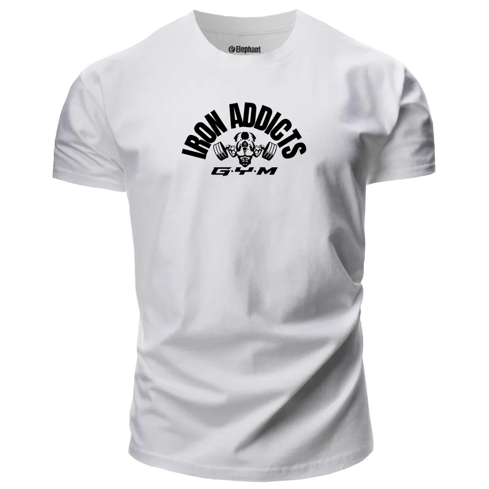 Elephant IRON ADDICTS Graphic Tees