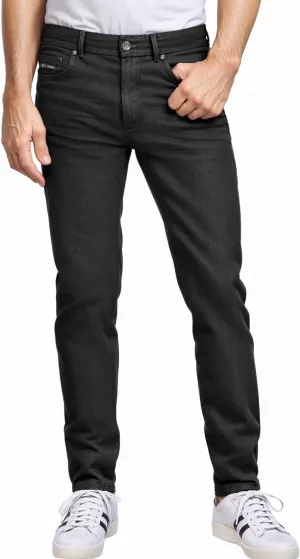 ETHANOL Men's Slim Hyper Stretch Classic Straight Leg Denim Jeans