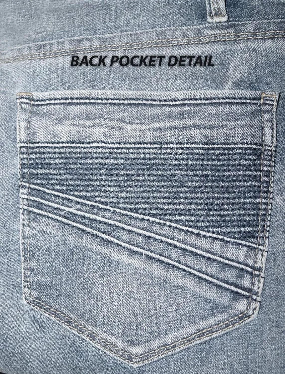 ETHANOL Men's Slim Hyper Stretch Classic Straight Leg Denim Jeans