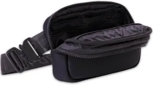 Everyday Fanny Pack Black - Versatile Crossbody Belt Bags, Water-Resistant Neoprene Sling Bags, Fashion Waist Packs for Travel and Daily Use