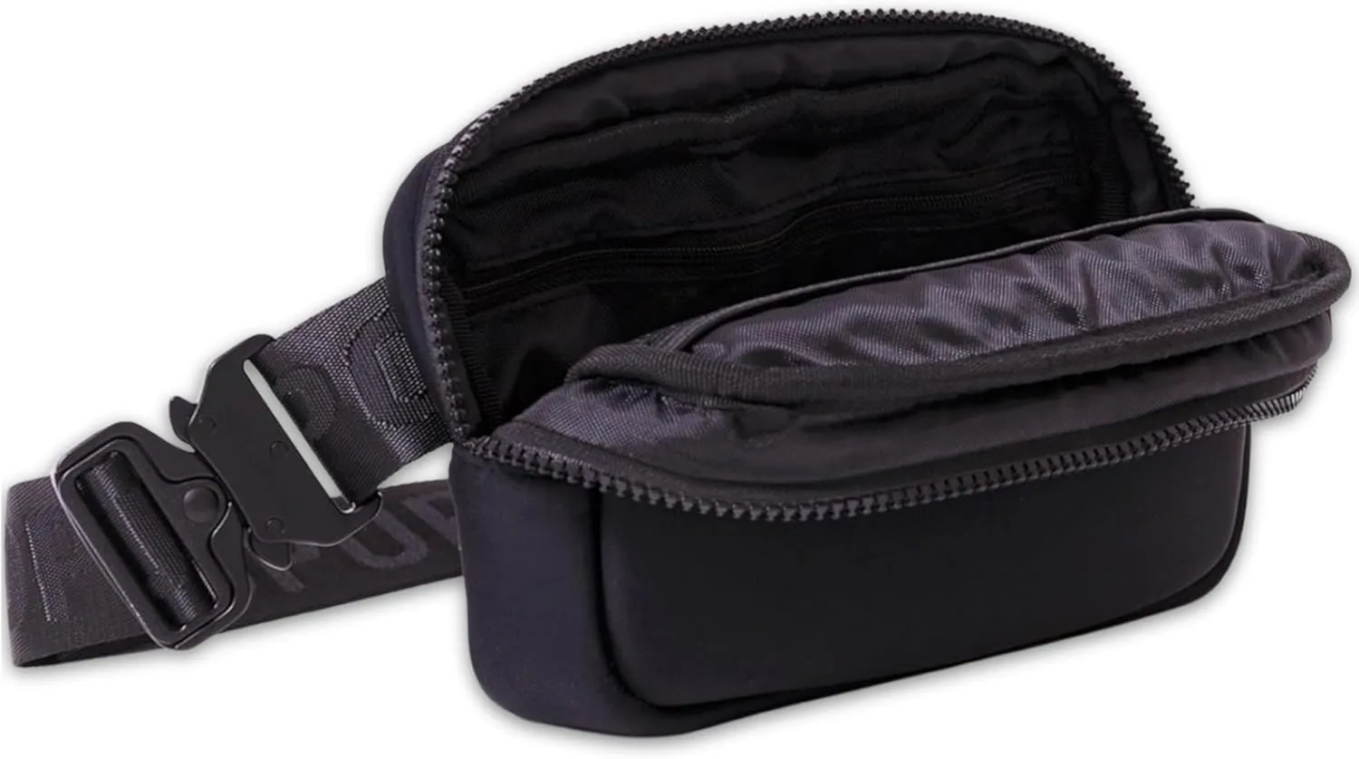 Everyday Fanny Pack Black - Versatile Crossbody Belt Bags, Water-Resistant Neoprene Sling Bags, Fashion Waist Packs for Travel and Daily Use