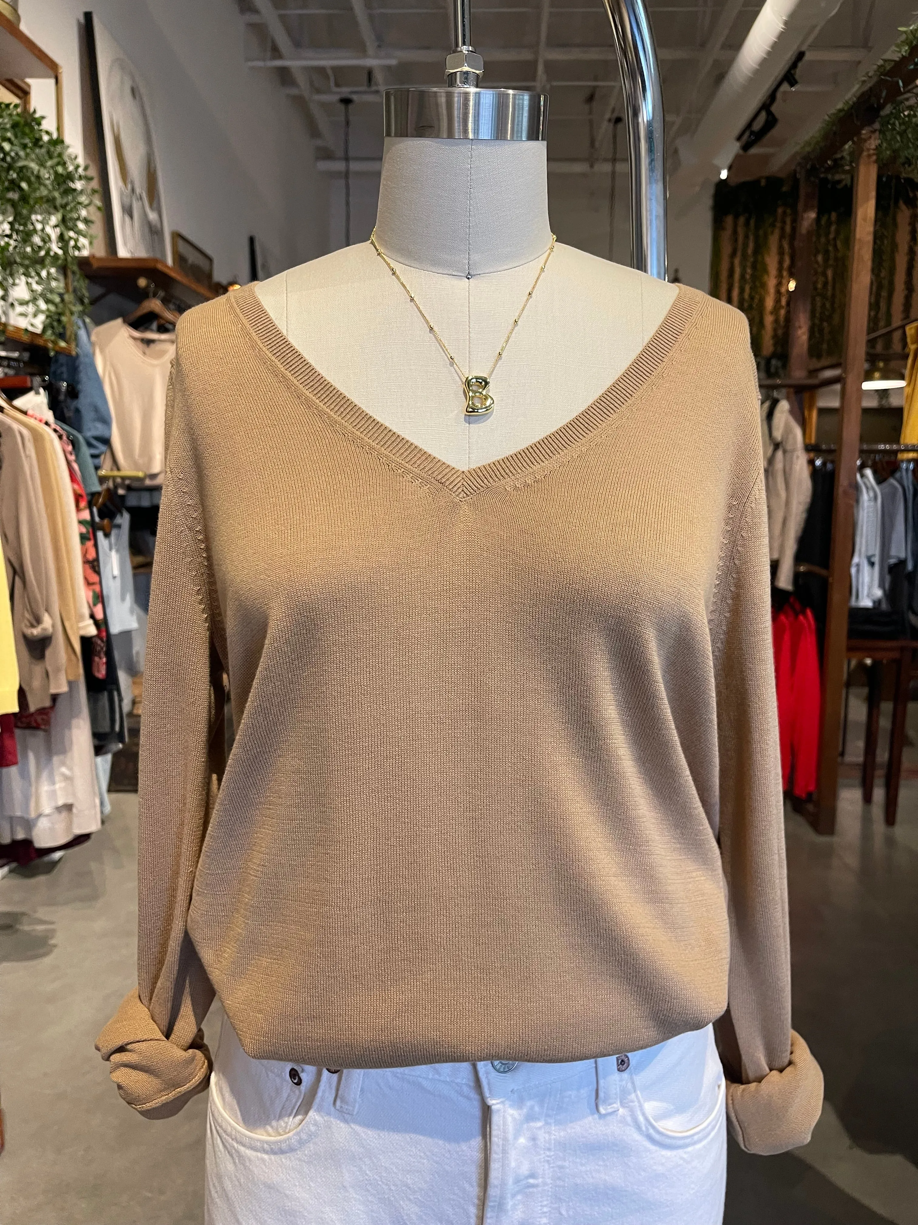 Gold Basic V Pullover