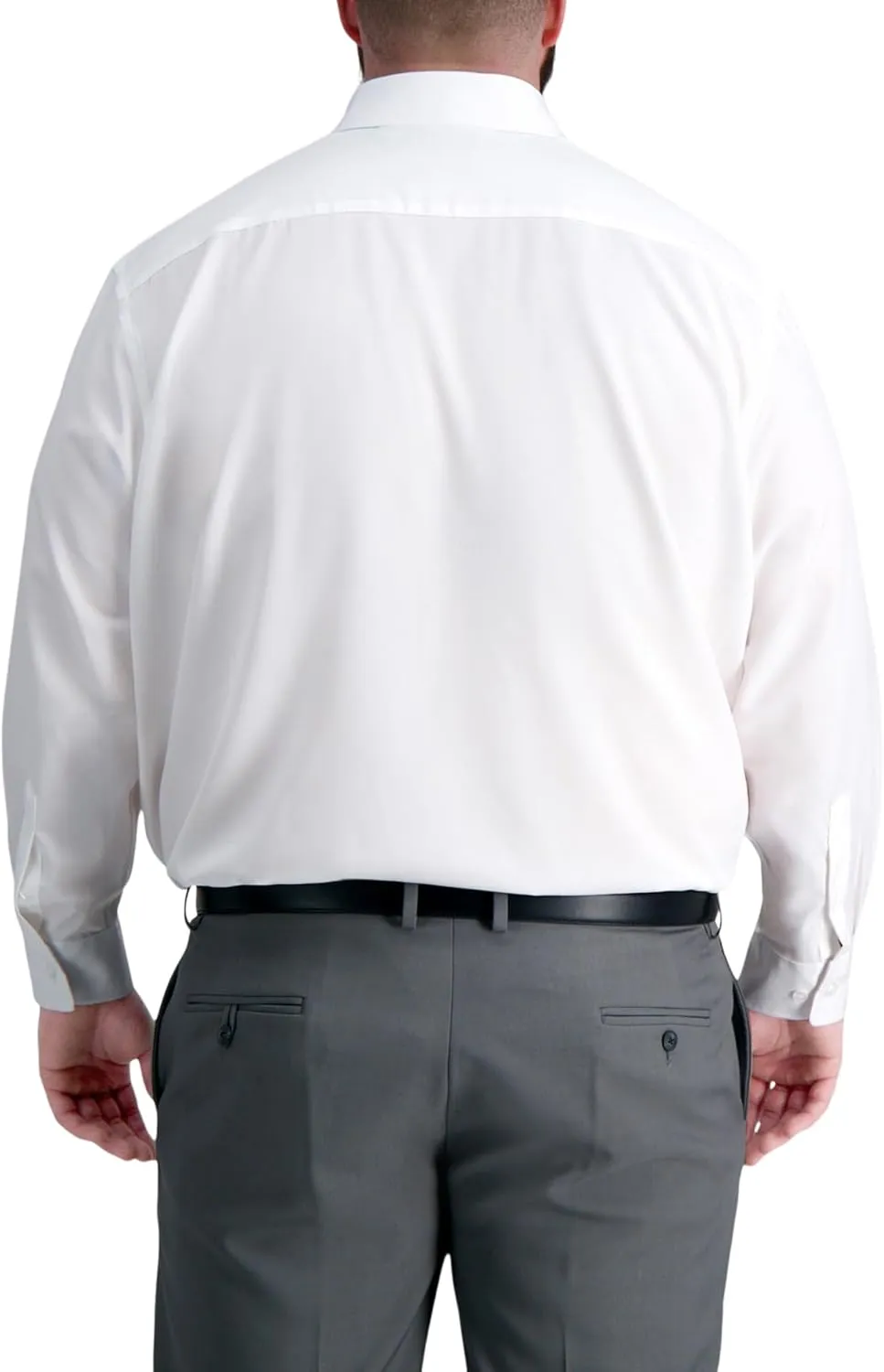 Haggar Men's Smart Wash Classic Fit Comfort Stretch Dress Shirt-Big Or Tall Sizes