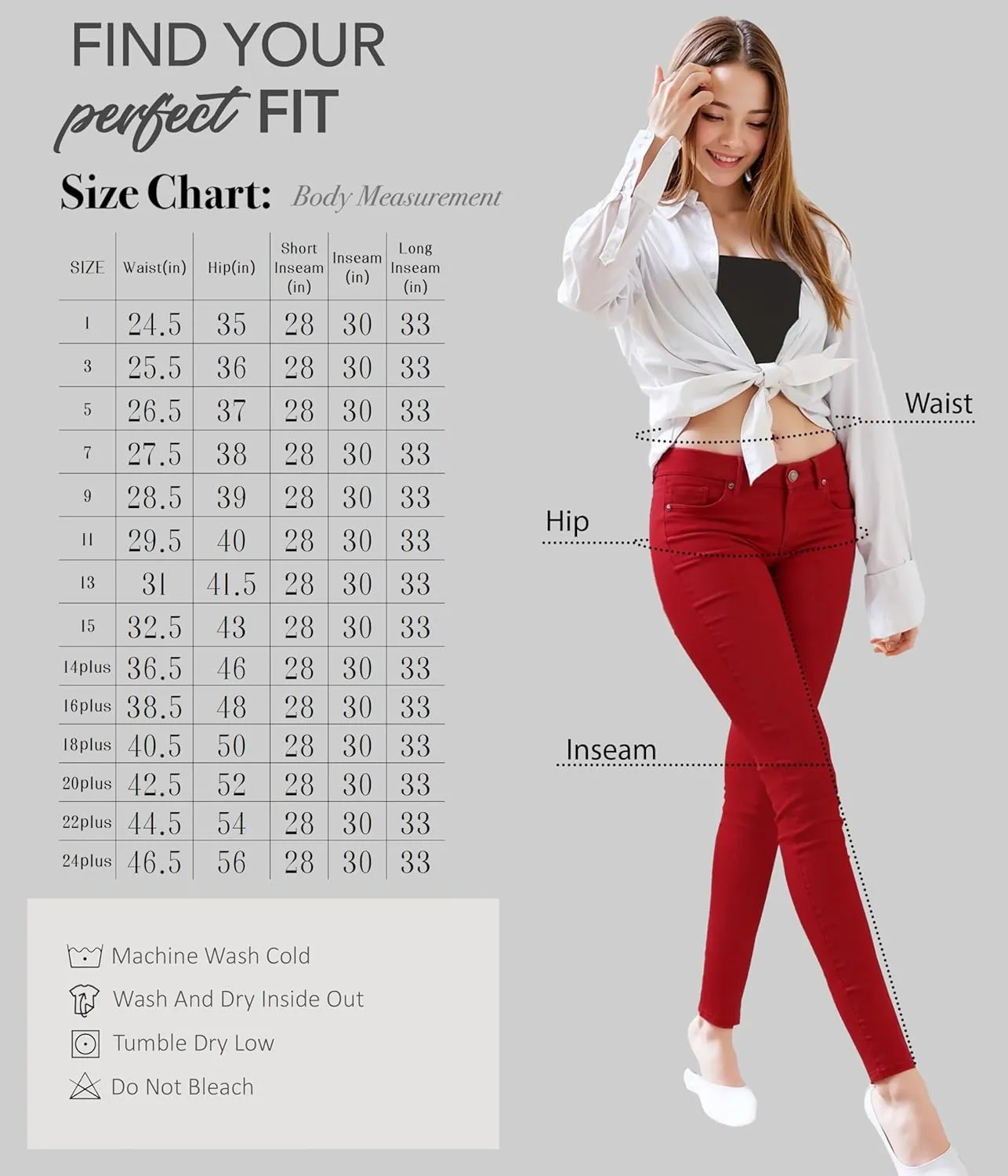 Hybrid & Company Women's Butt Lift Stretch Denim Jeans