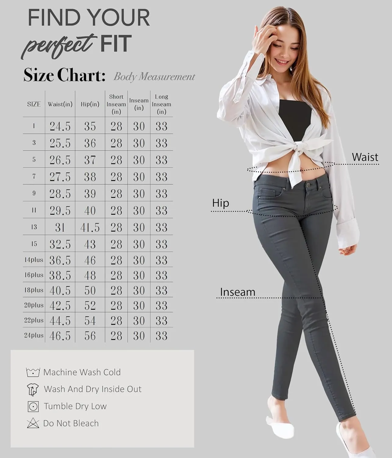 Hybrid & Company Women's Butt Lift Stretch Denim Jeans