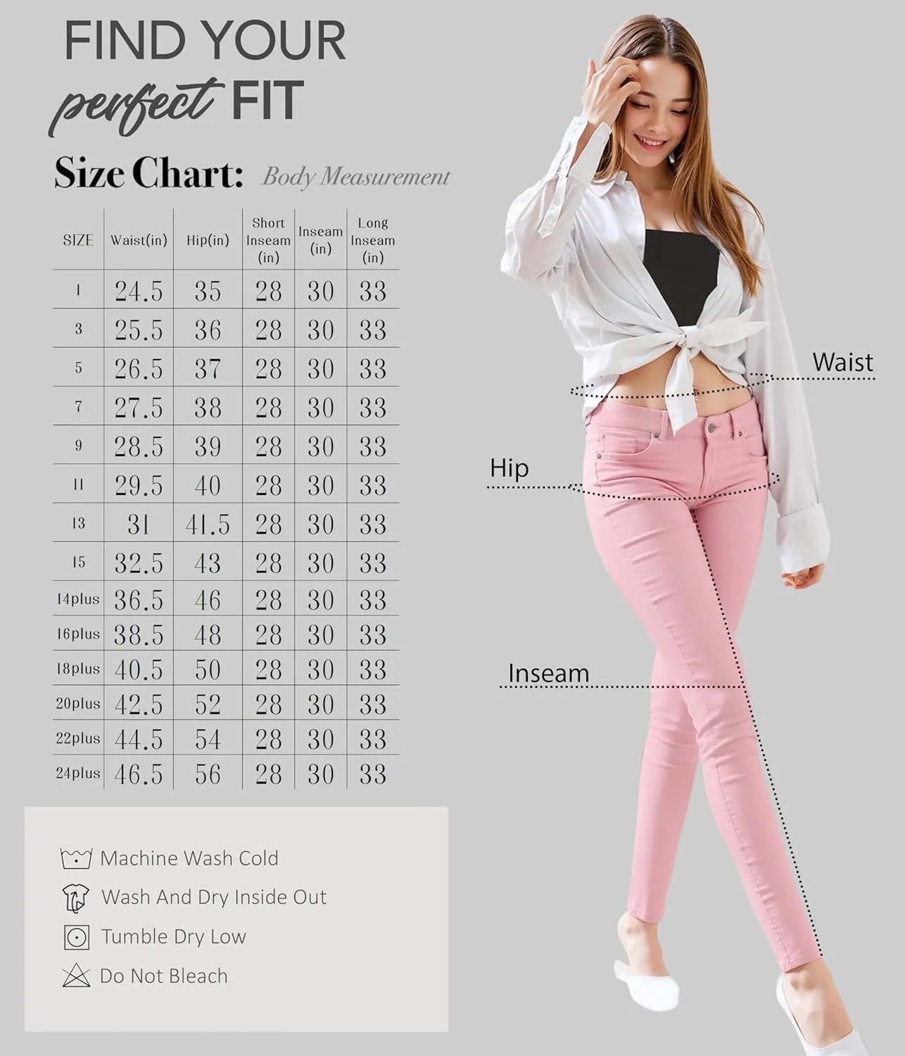 Hybrid & Company Women's Butt Lift Stretch Denim Jeans