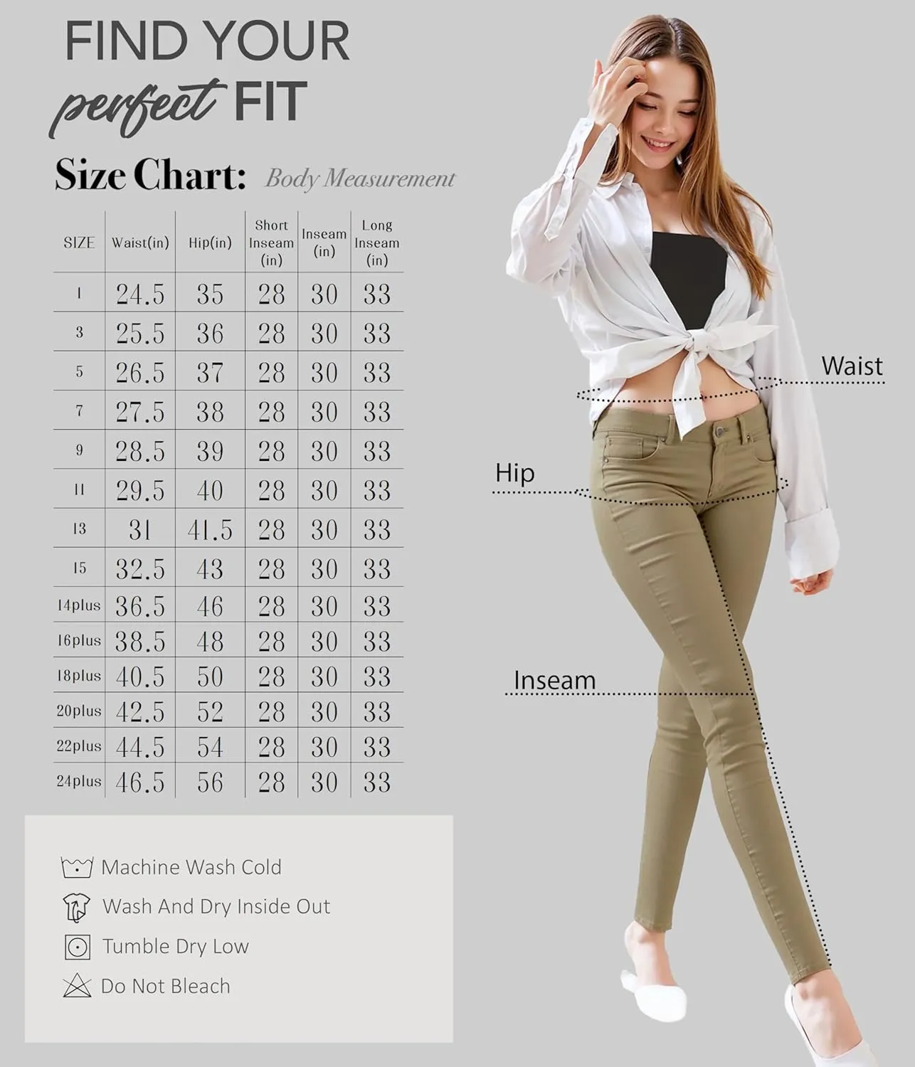 Hybrid & Company Women's Butt Lift Stretch Denim Jeans
