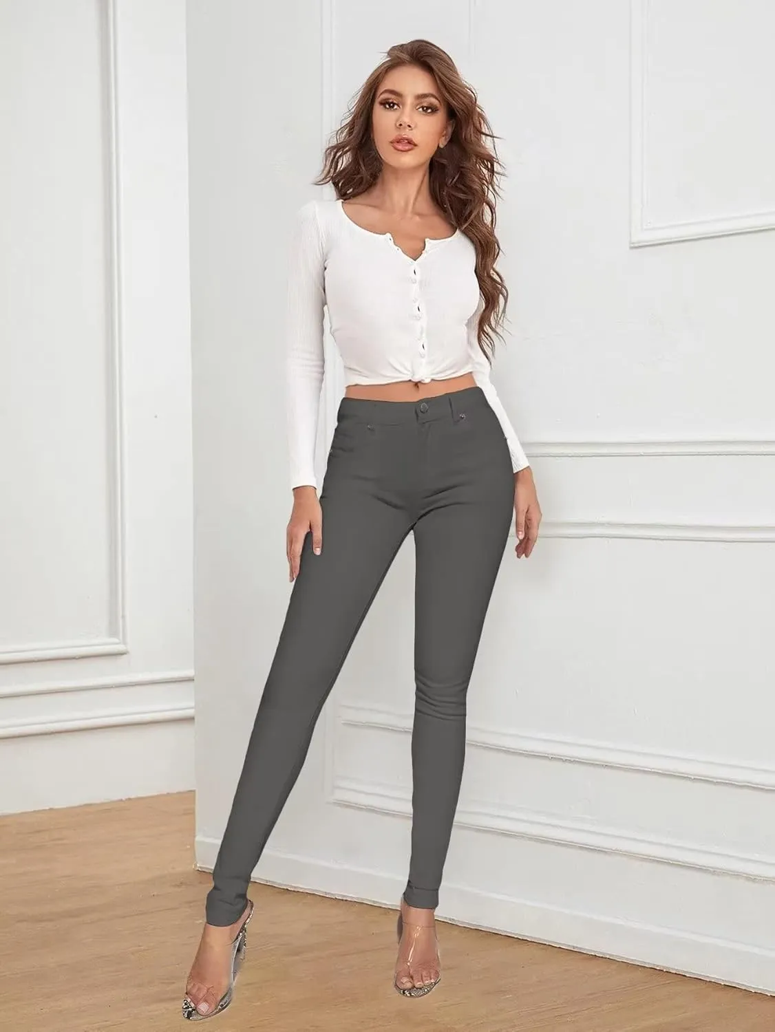 Hybrid & Company Women's Butt Lift Stretch Denim Jeans