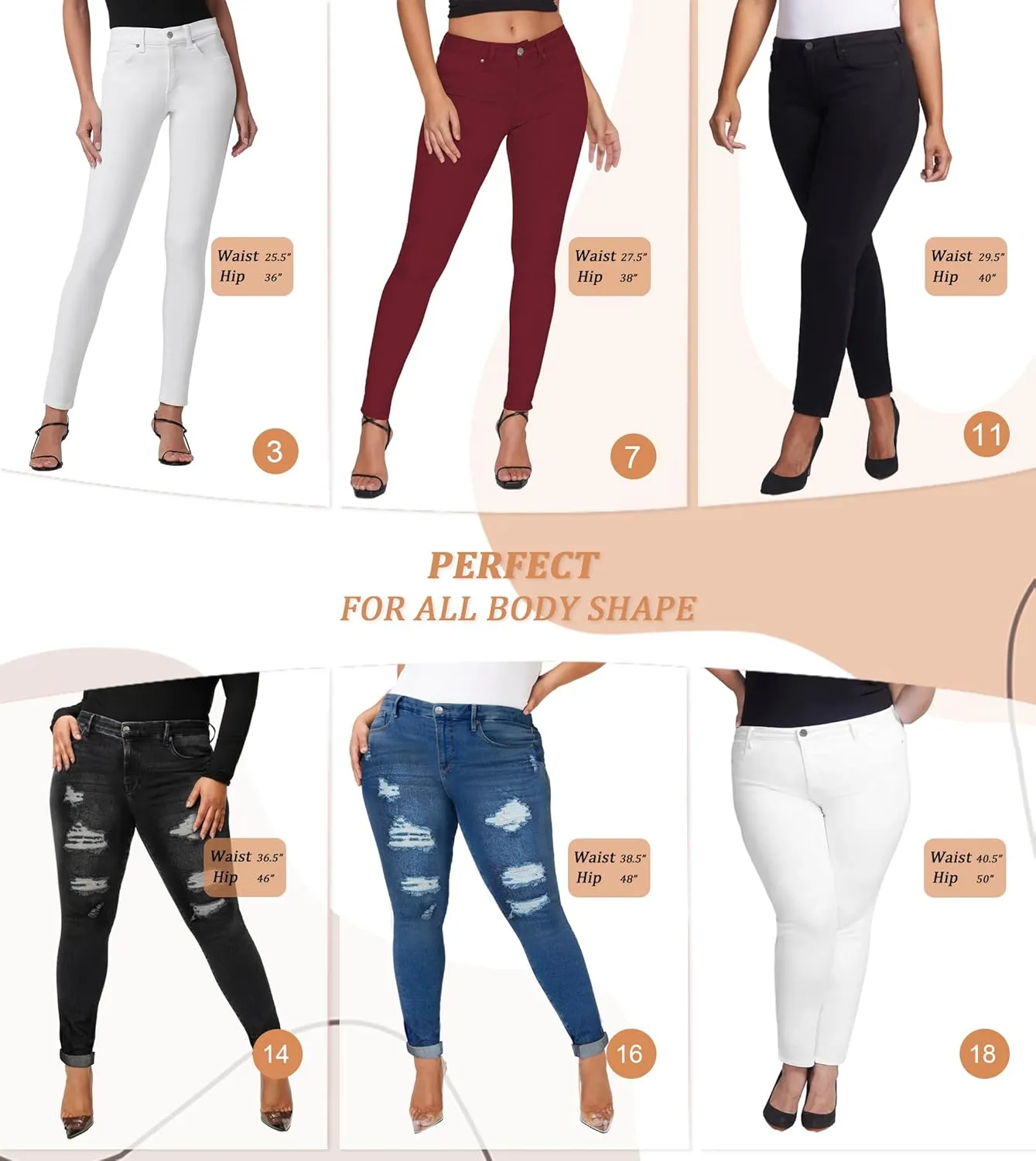Hybrid & Company Women's Butt Lift Stretch Denim Jeans
