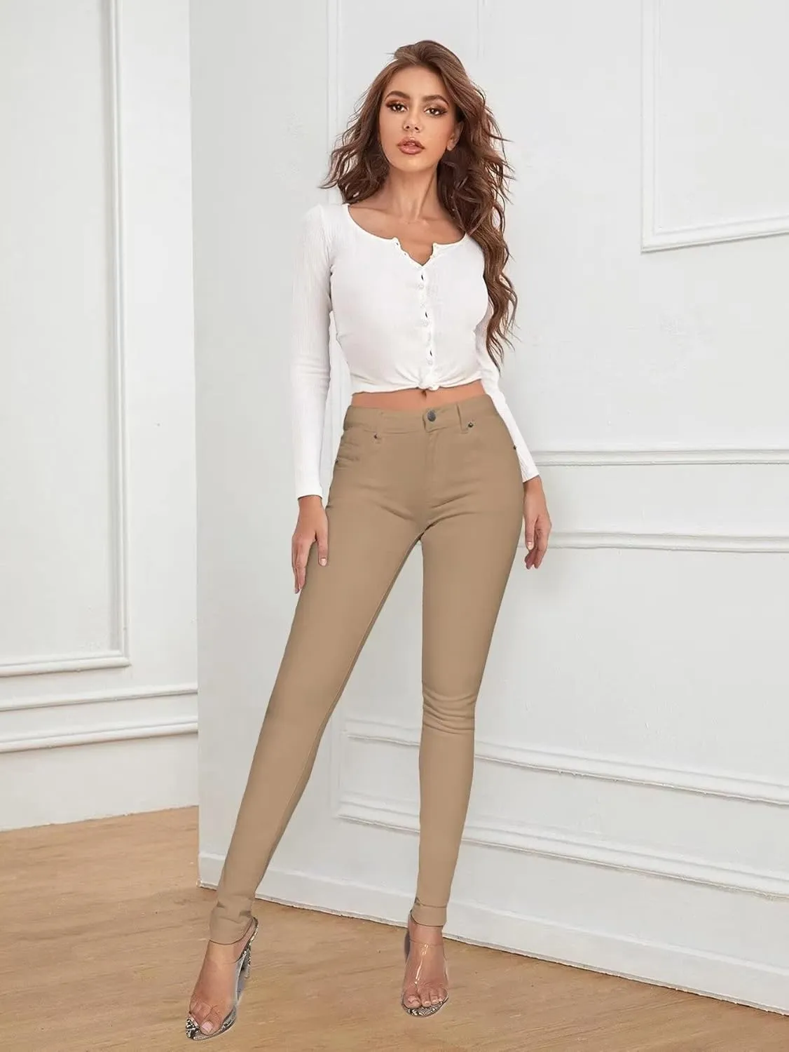 Hybrid & Company Women's Butt Lift Stretch Denim Jeans