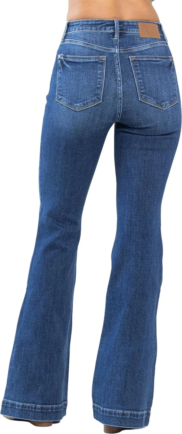 Judy Blue High Waist Hem Flare Leg Jeans 82443