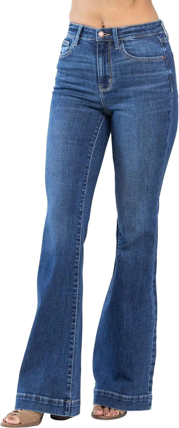 Judy Blue High Waist Hem Flare Leg Jeans 82443