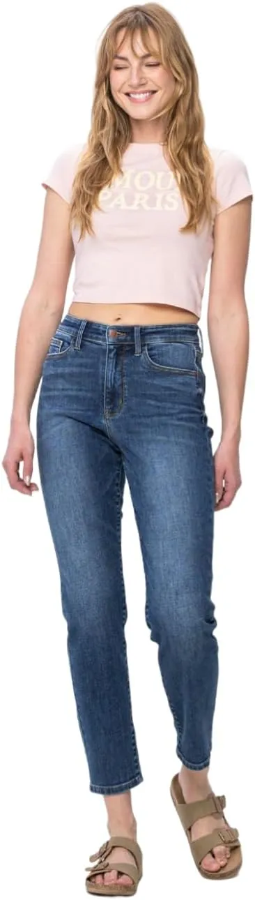Judy Blue Women's High Waist Shield Back Pocket Slim Fit Jeans 82549