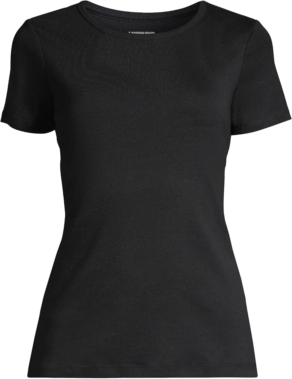 Lands' End Women's Cotton Rib Knit T-Shirt