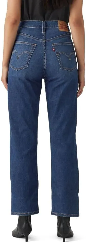 Levi's Women's Premium Ribcage Straight Ankle Jeans (Standard and Plus)