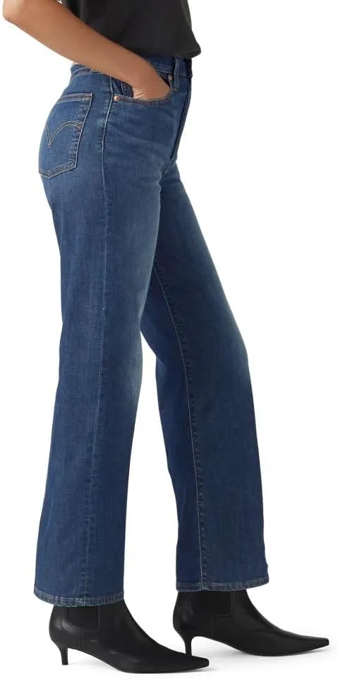 Levi's Women's Premium Ribcage Straight Ankle Jeans (Standard and Plus)