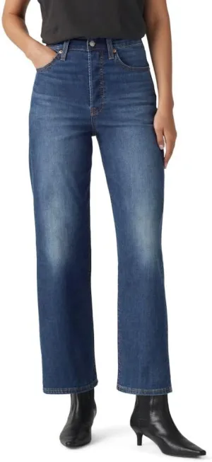Levi's Women's Premium Ribcage Straight Ankle Jeans (Standard and Plus)