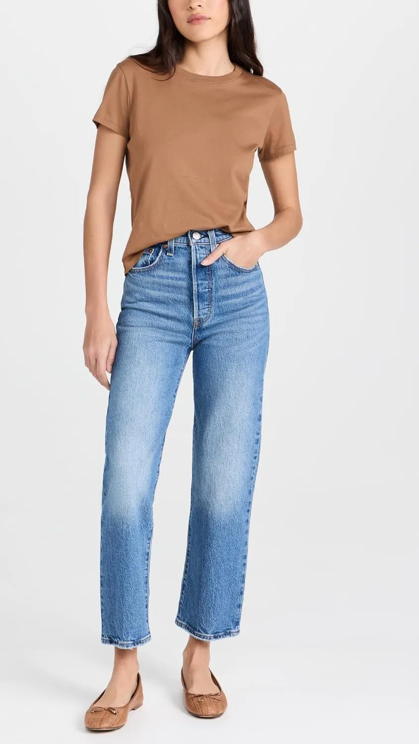 Levi's Women's Premium Ribcage Straight Ankle Jeans