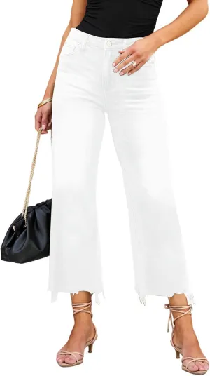 LOLONG High Waisted Flare Jeans for Women Casual Bell Bottom Denim Pants