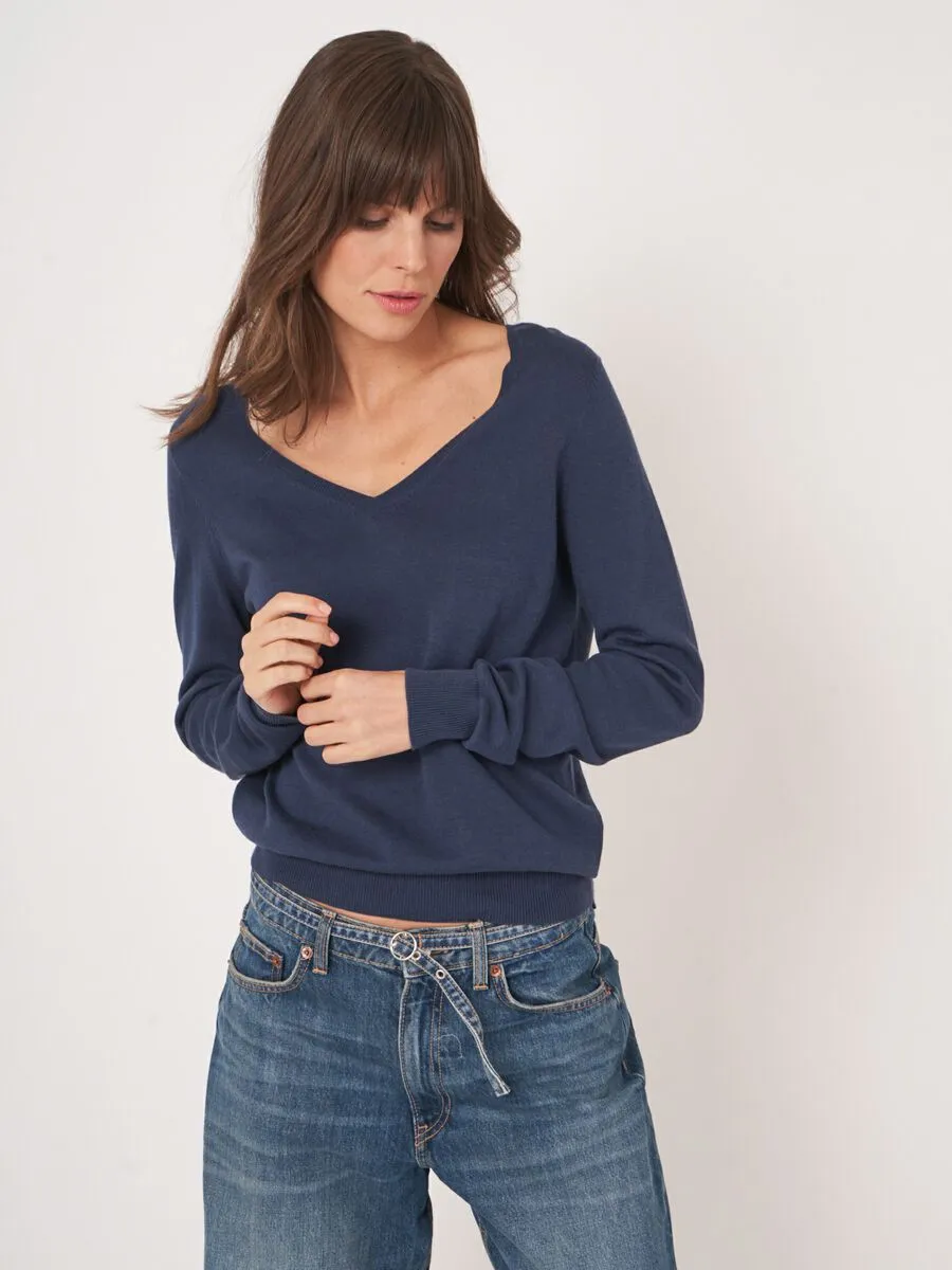 Marine Basic V Pullover