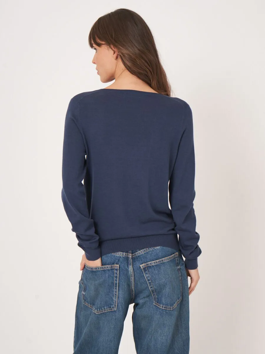 Marine Basic V Pullover