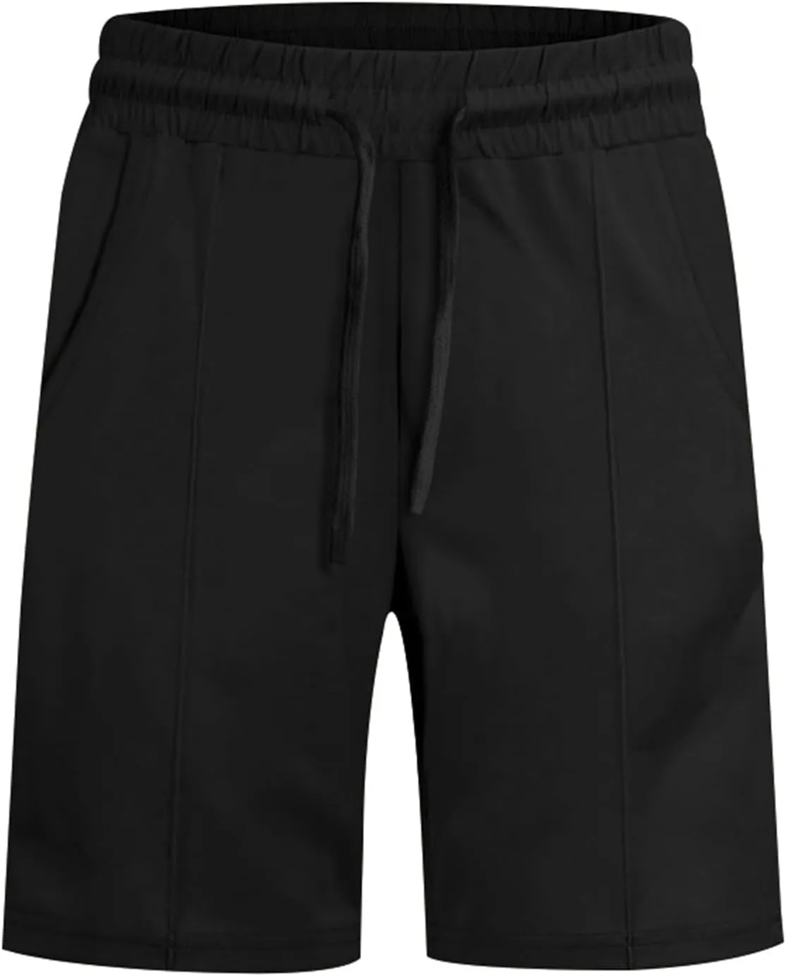 Men's Shorts Classic Fit Flat Front Stretch Solid Chino Shorts Lightweight Breathable Athletic Workout Gym Shorts Pants