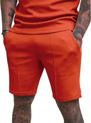Men's Shorts Classic Fit Flat Front Stretch Solid Chino Shorts Lightweight Breathable Athletic Workout Gym Shorts Pants