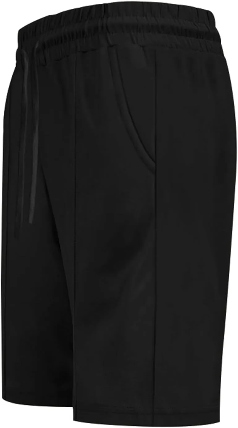 Men's Shorts Classic Fit Flat Front Stretch Solid Chino Shorts Lightweight Breathable Athletic Workout Gym Shorts Pants