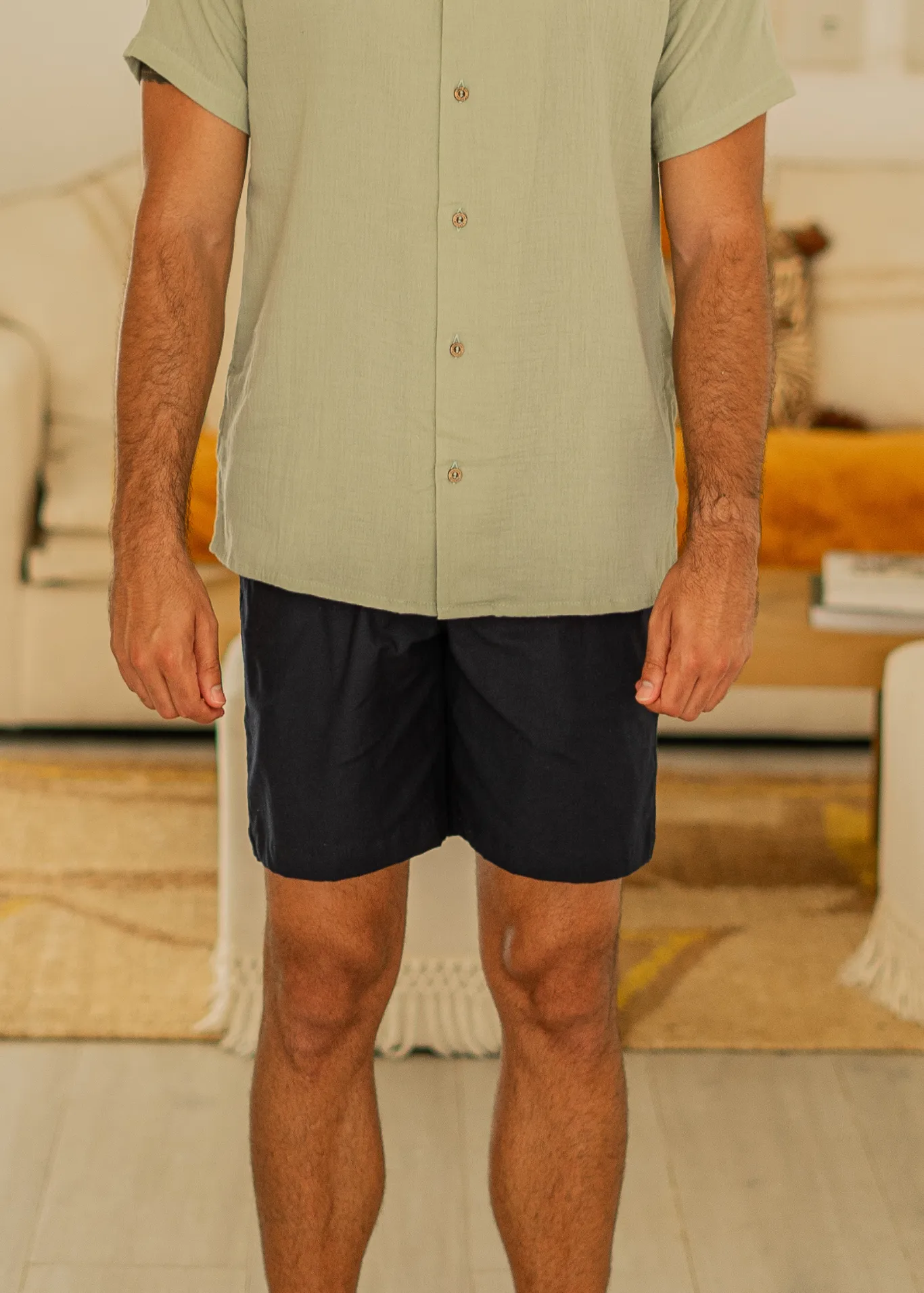 NAVY BLUE CHINO SHORTS