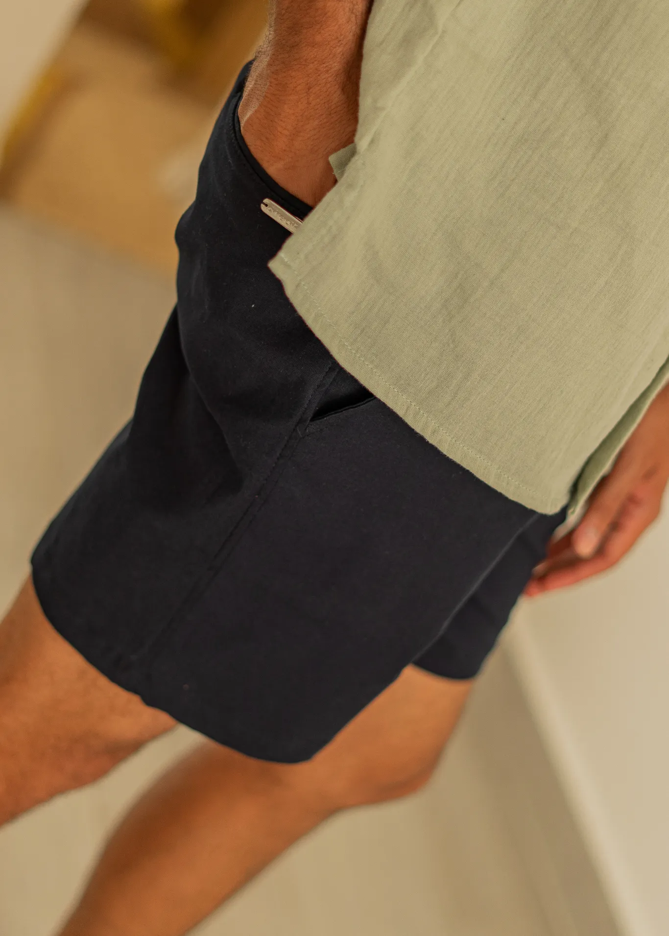 NAVY BLUE CHINO SHORTS