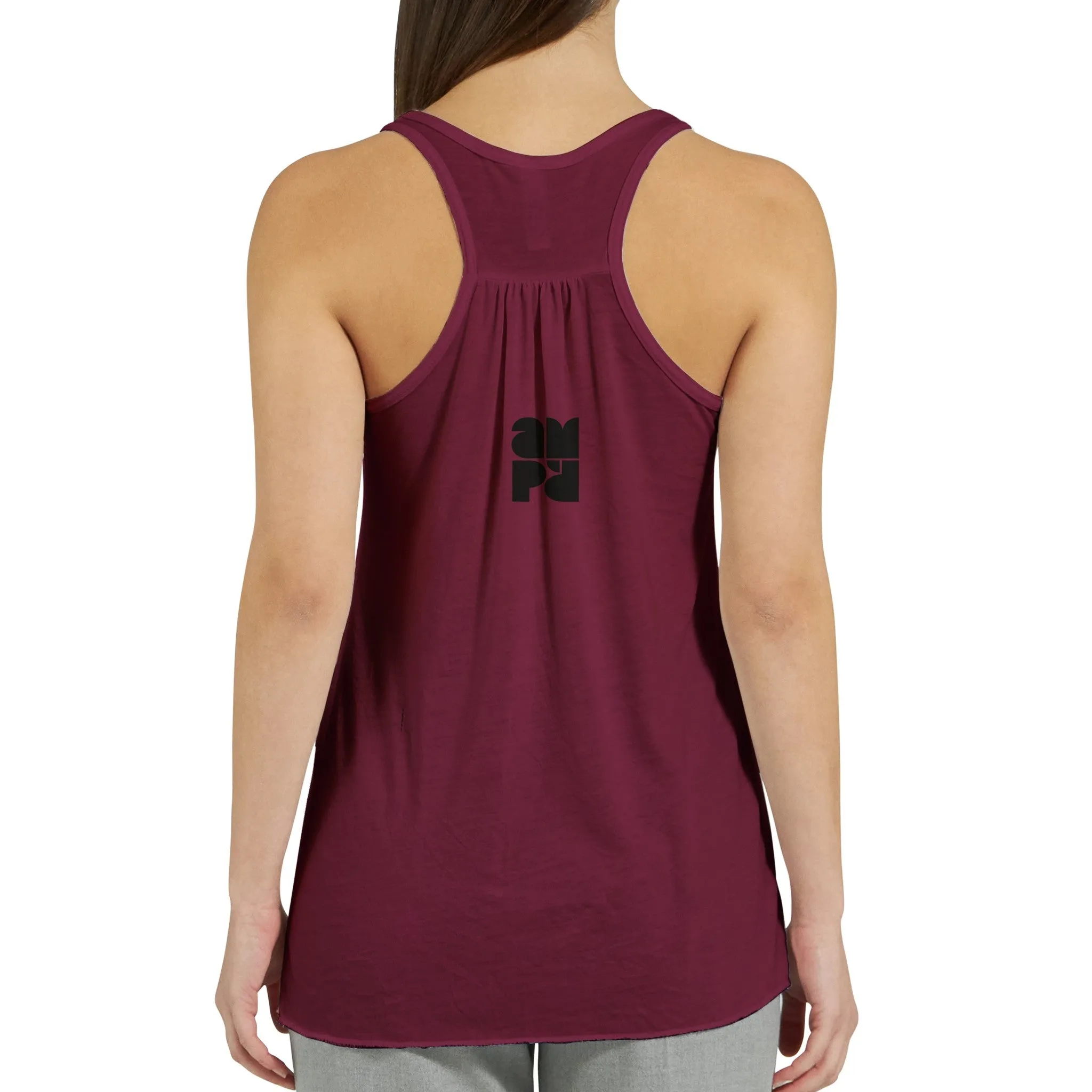 Not A Dude  -  Women's Flowy Racerback Tank Top